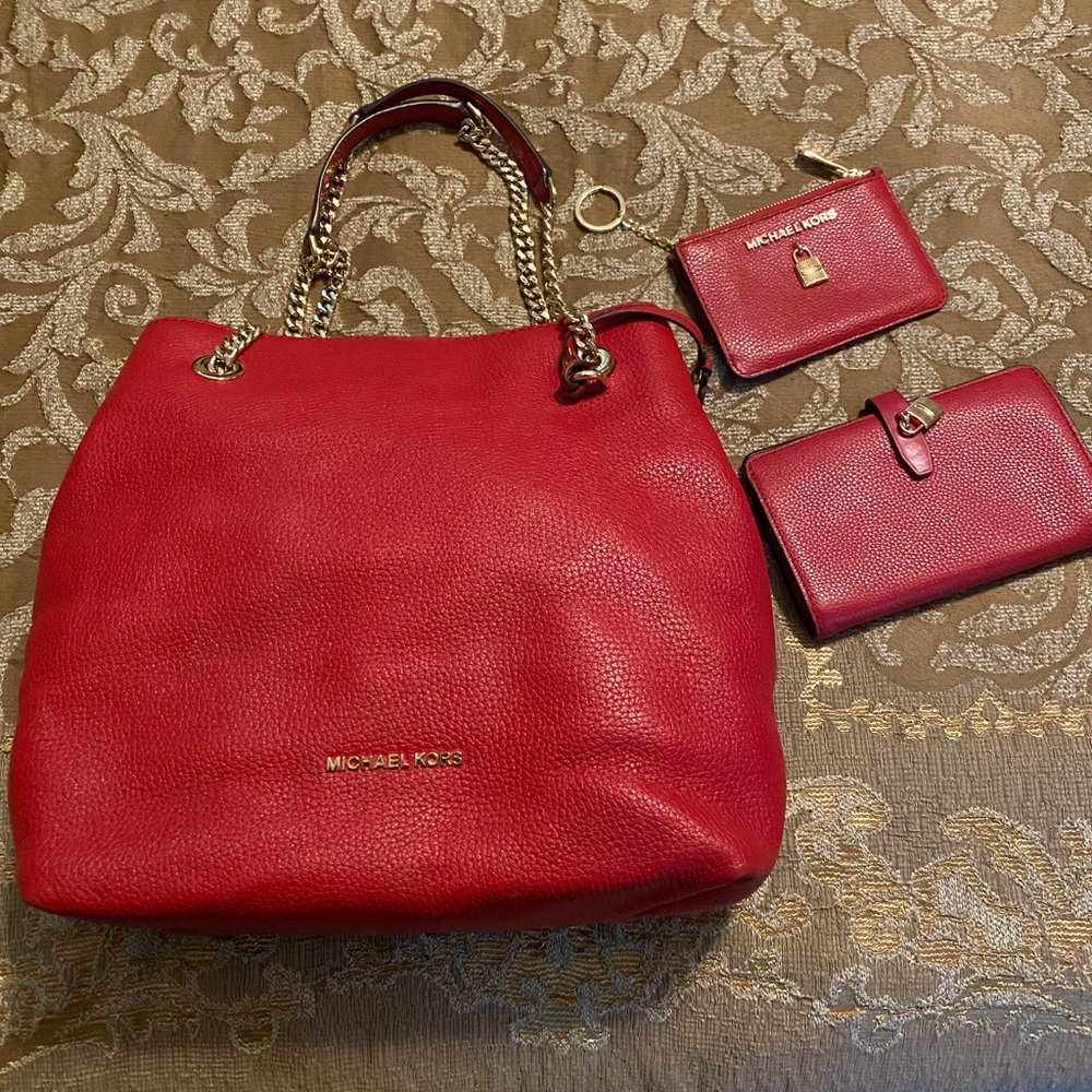Michael Kors bag , wallet , change purse
